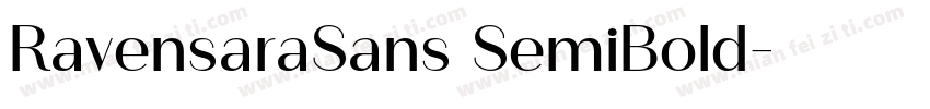 RavensaraSans SemiBold字体转换